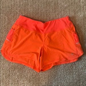 Athleta Orange Racer Run 3” Short